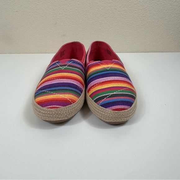 Nwot MIA Amore with Memory Foam Armanda Multi Colored Serape Stripe Espa… - Picture 3 of 8
